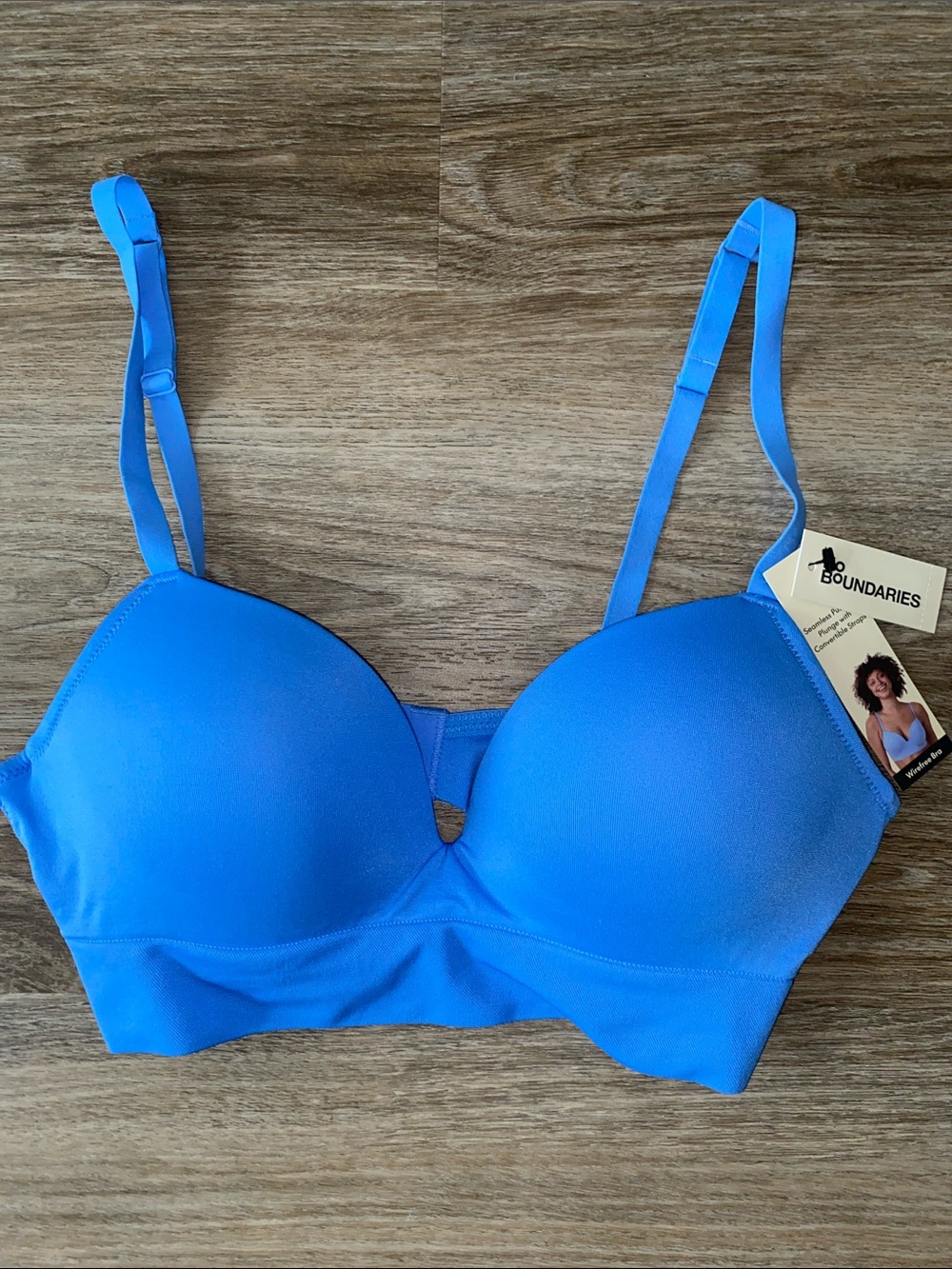 No Boundaries Bright Blue T-Shirt Bra
